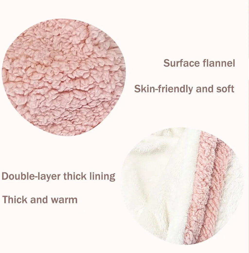 Sherpa Pet Cape Blanket with Hood – 5 Colors, 3 Sizes