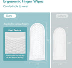 Pet Dental Finger Wipes for Dogs and Cats – 40 Count