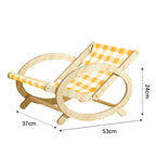 Adjustable Wooden Pet Hammock Lounge Chair
