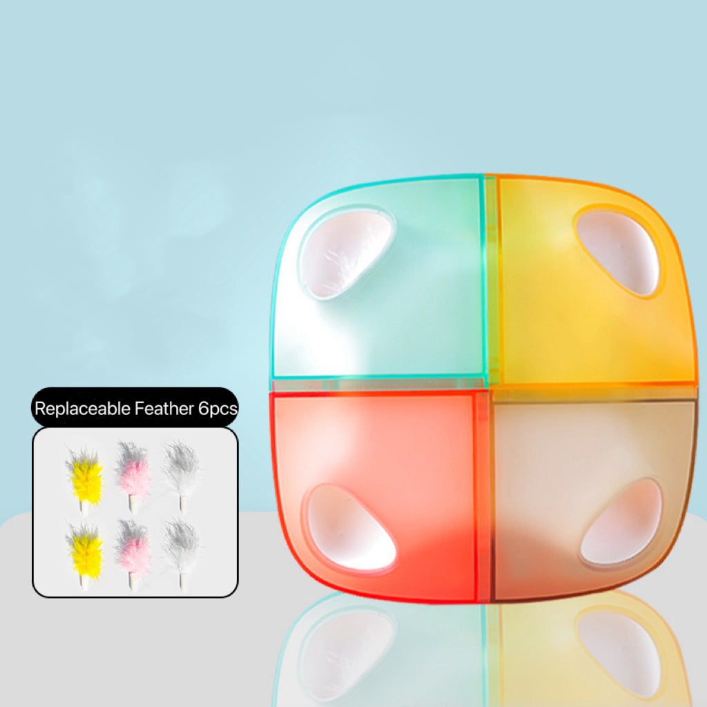 Motion-Activated Rechargeable Feather Cat Toy – 13 Options