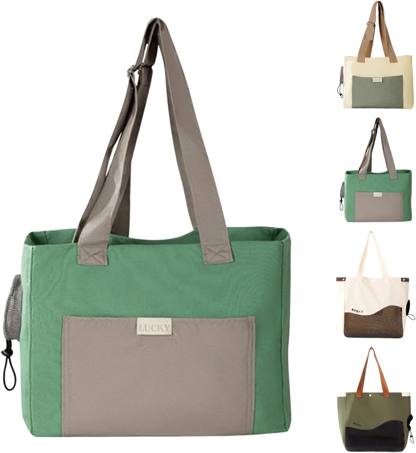 Soft-Sided Pet Carrier Tote with Head Opening