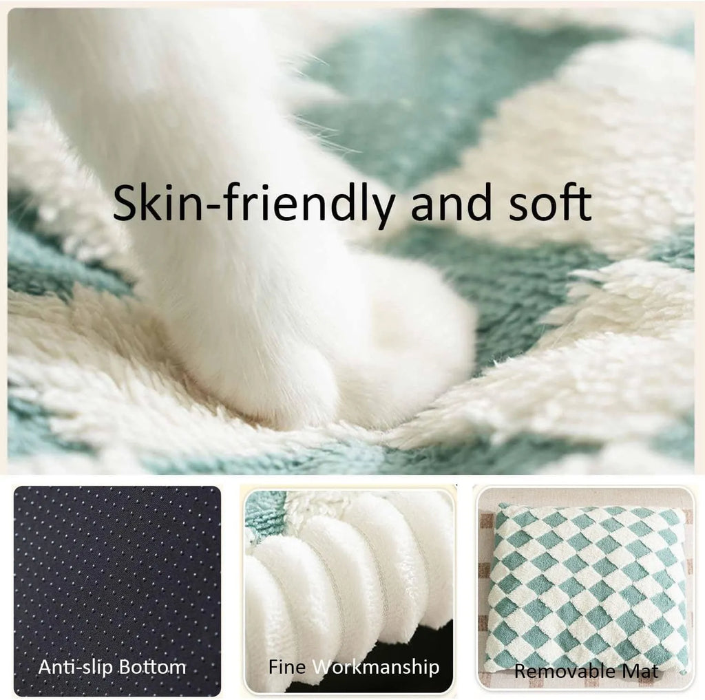 Cozy Pet House.Foldable Warm Kennel Dog/Cat Bed