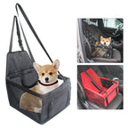 Portable Pet Car Booster Seat with Mesh Sides – 5 Styles