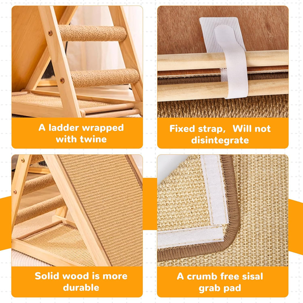 Pre-Assembled Sisal Scratching Post for Indoor Cats
