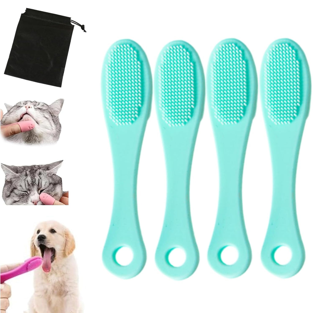 Silicone Pet Chin and Facial Cleaning Brush – Single or Multi-Pack