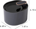 Round Pet Water Fountain with Filter Option – Black or White