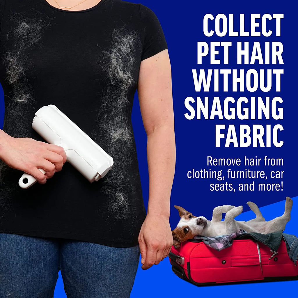 Dual-Roller Reusable Pet Hair Remover – 3 Colors