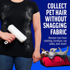 Dual-Roller Reusable Pet Hair Remover – 3 Colors