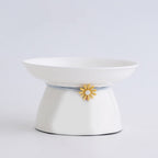 Raised Ceramic Cat Food & Water Bowls – Single or Set