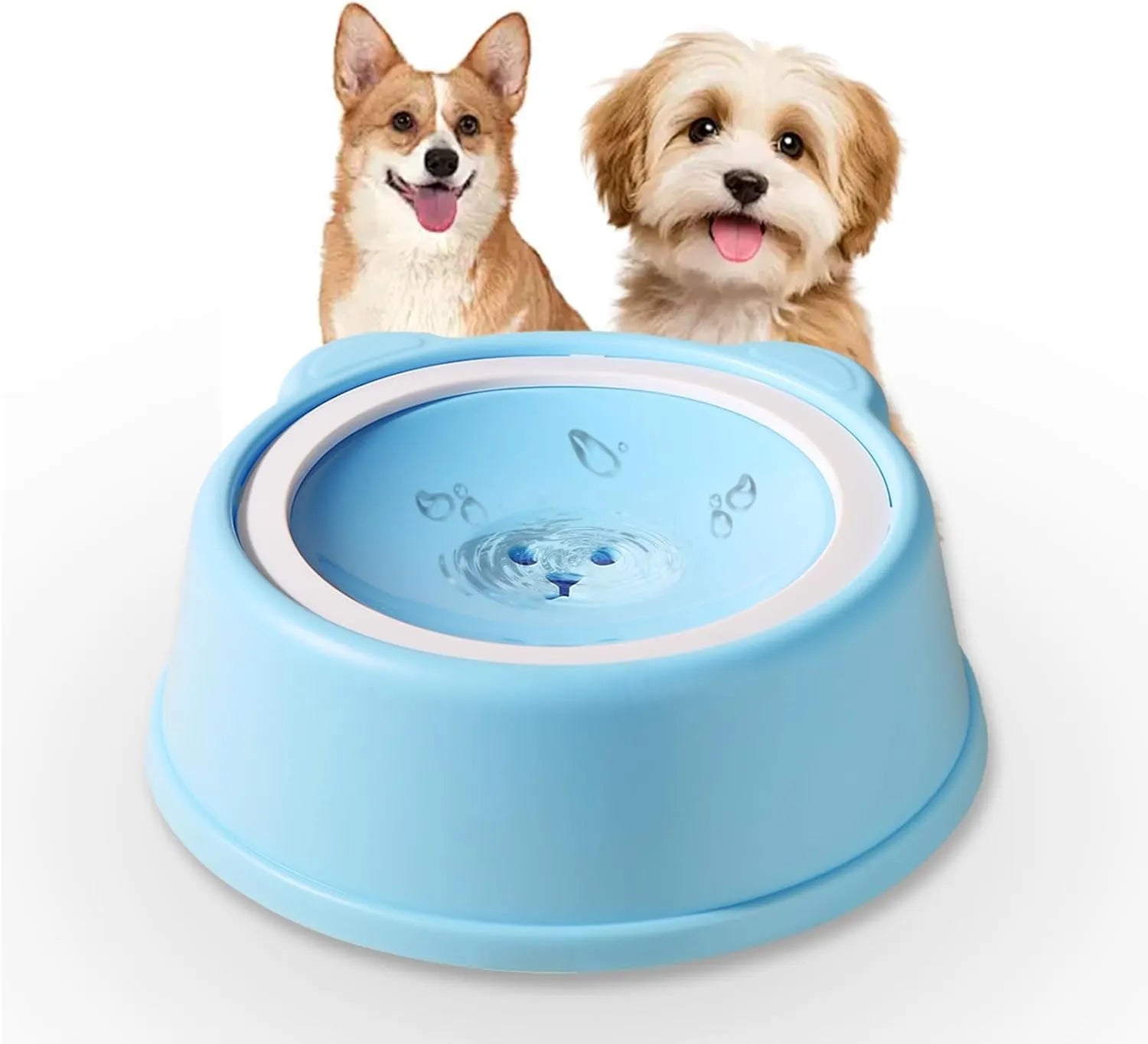 Reduced-Spill Pet Water Bowl – 4 Colors