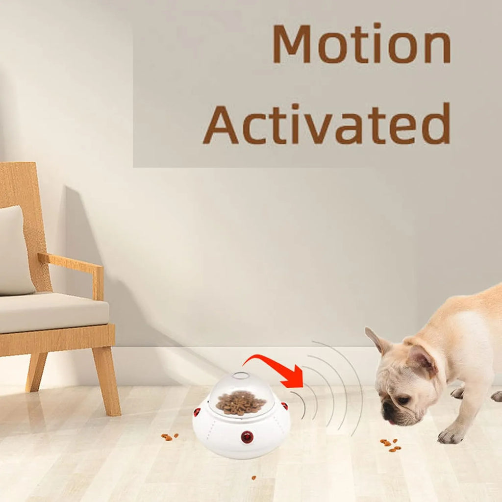 Sensor-Activated Moving Pet Treat Dispenser Toy