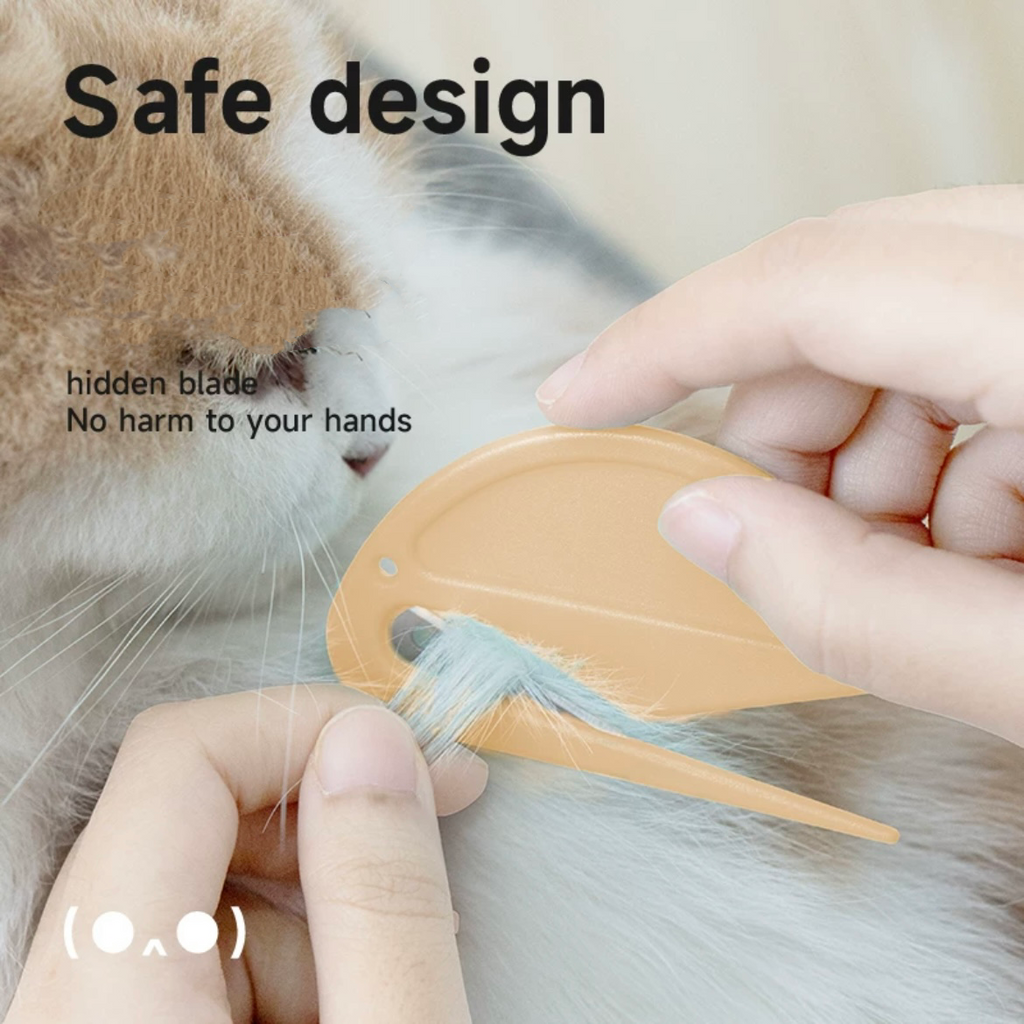 Concealed-Blade Pet Dematting and Knot Cutter – 4 Styles