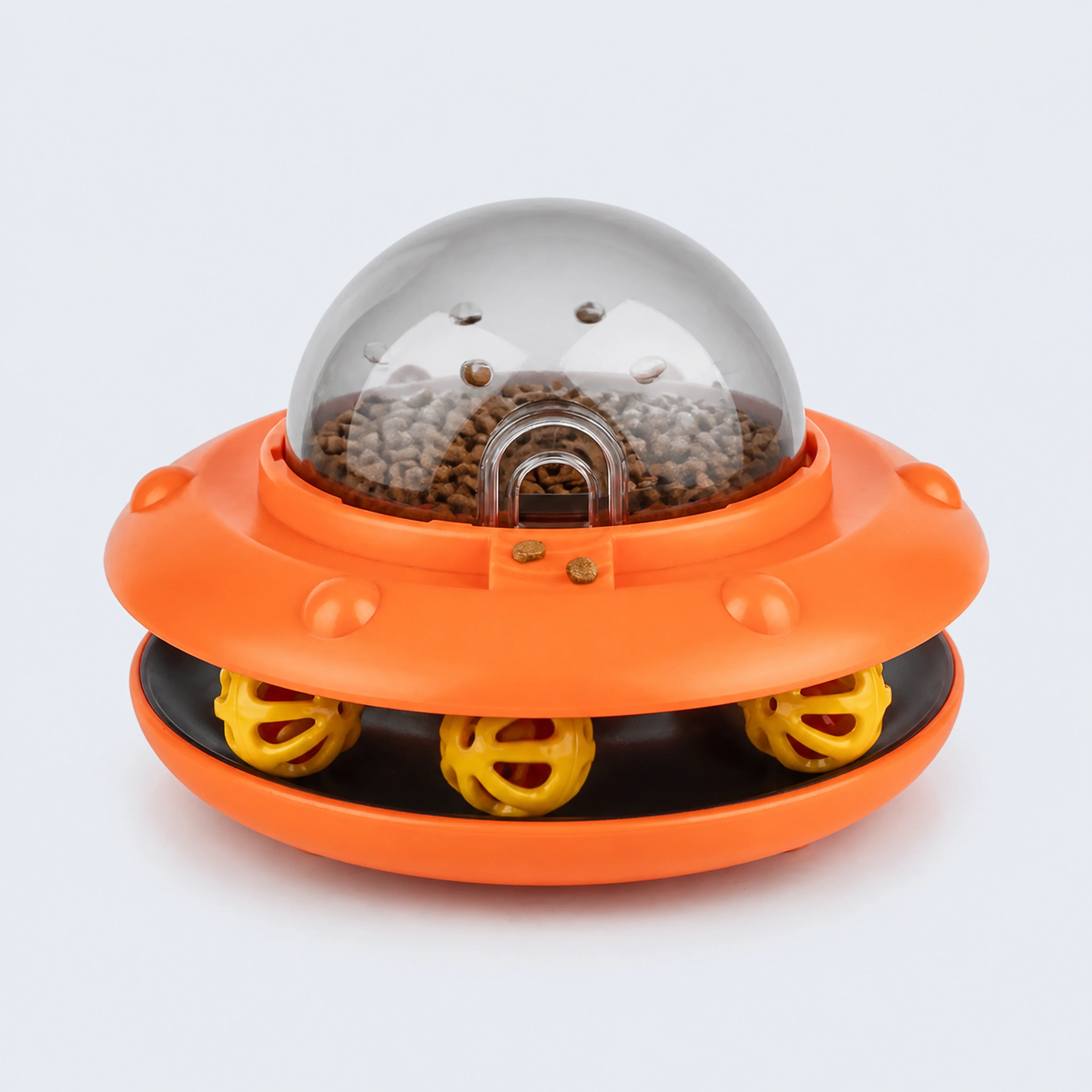 2-in-1 Cat Treat Dispenser & Track Ball Toy – 3 Colors | ALDERKIN