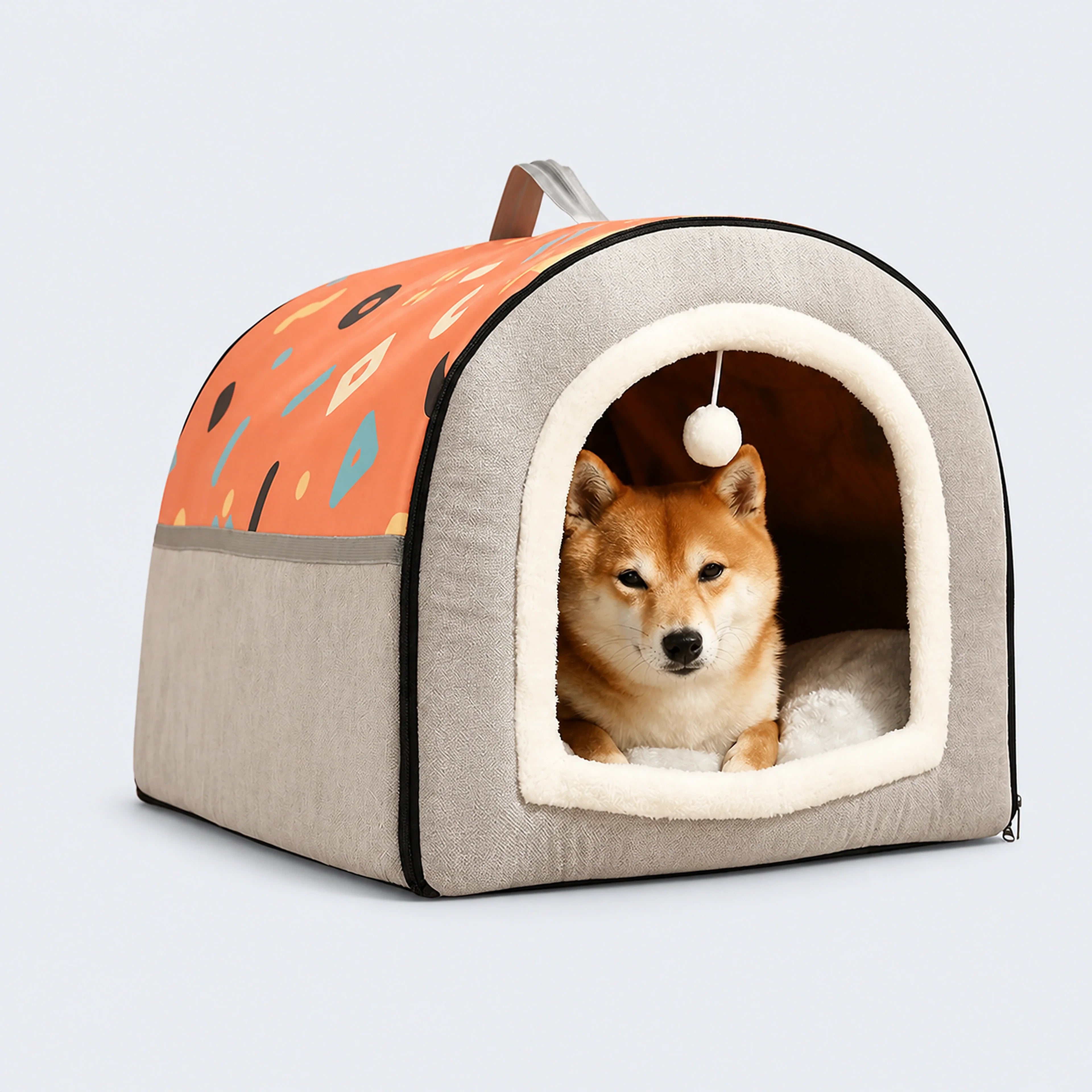 2-in-1 Foldable Pet Cave Bed – 3 Styles, 5 Sizes | ALDERKIN