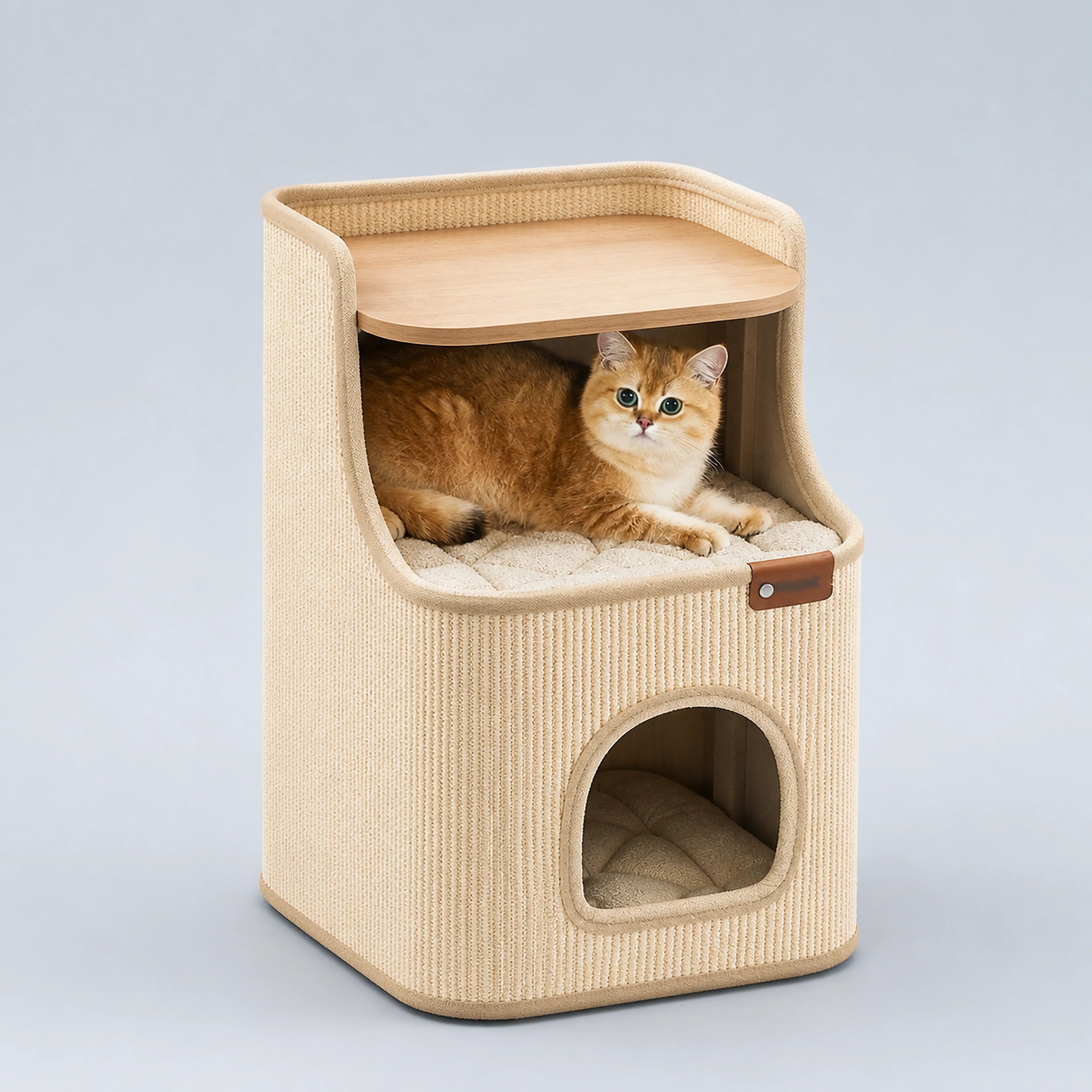 2-in-1 Sisal Cat House and Bedside Table | ALDERKIN
