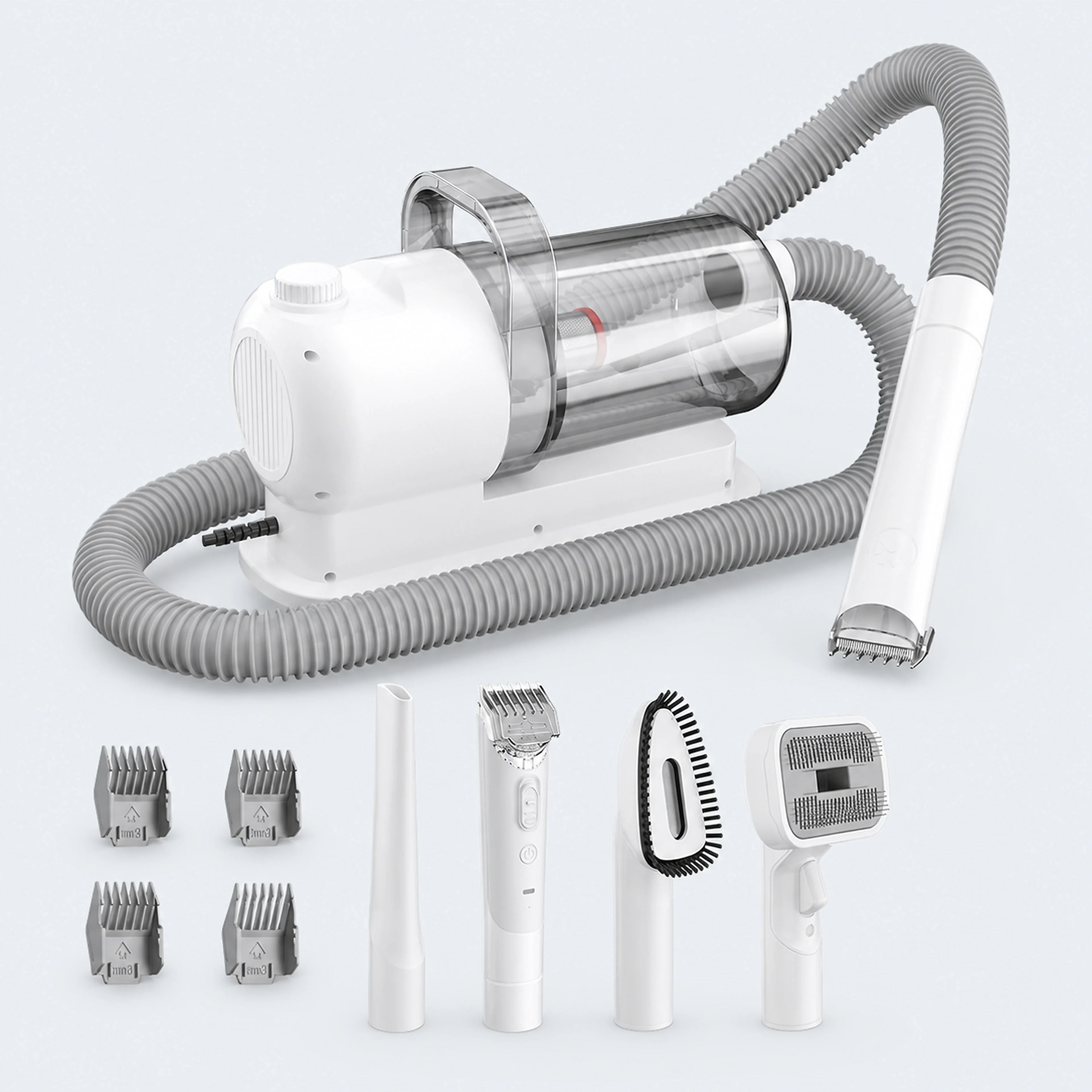 2 L Pet Grooming Vacuum Kit with Clippers and Brushes | ALDERKIN