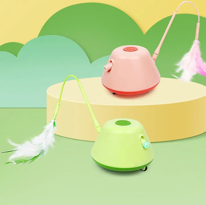 USB-Rechargeable Automatic Cat Teaser with Tail – 2 Colors