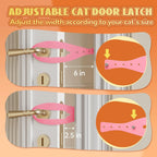 Adjustable Cat Door Latch in 1-, 2- & 4-Piece Sets