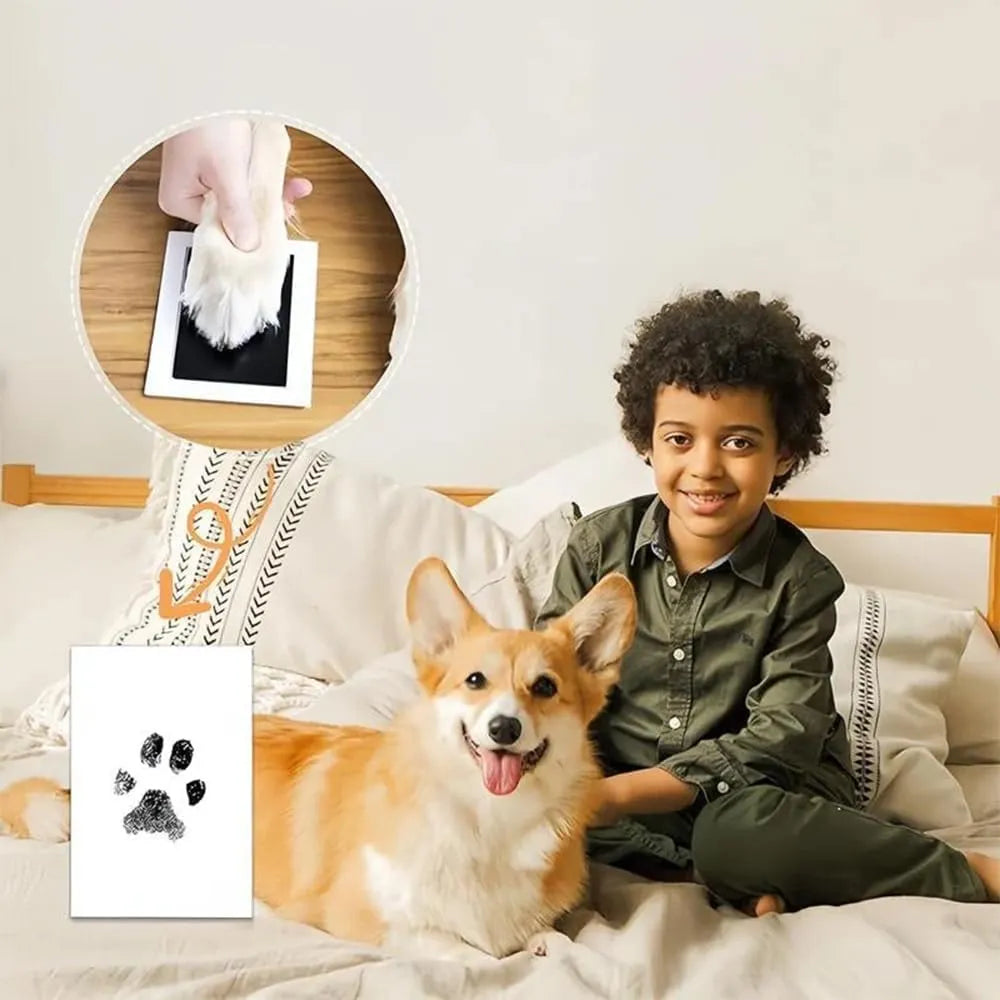 Inkless Pet Paw Print Keepsake Kit – 3 Card Colors