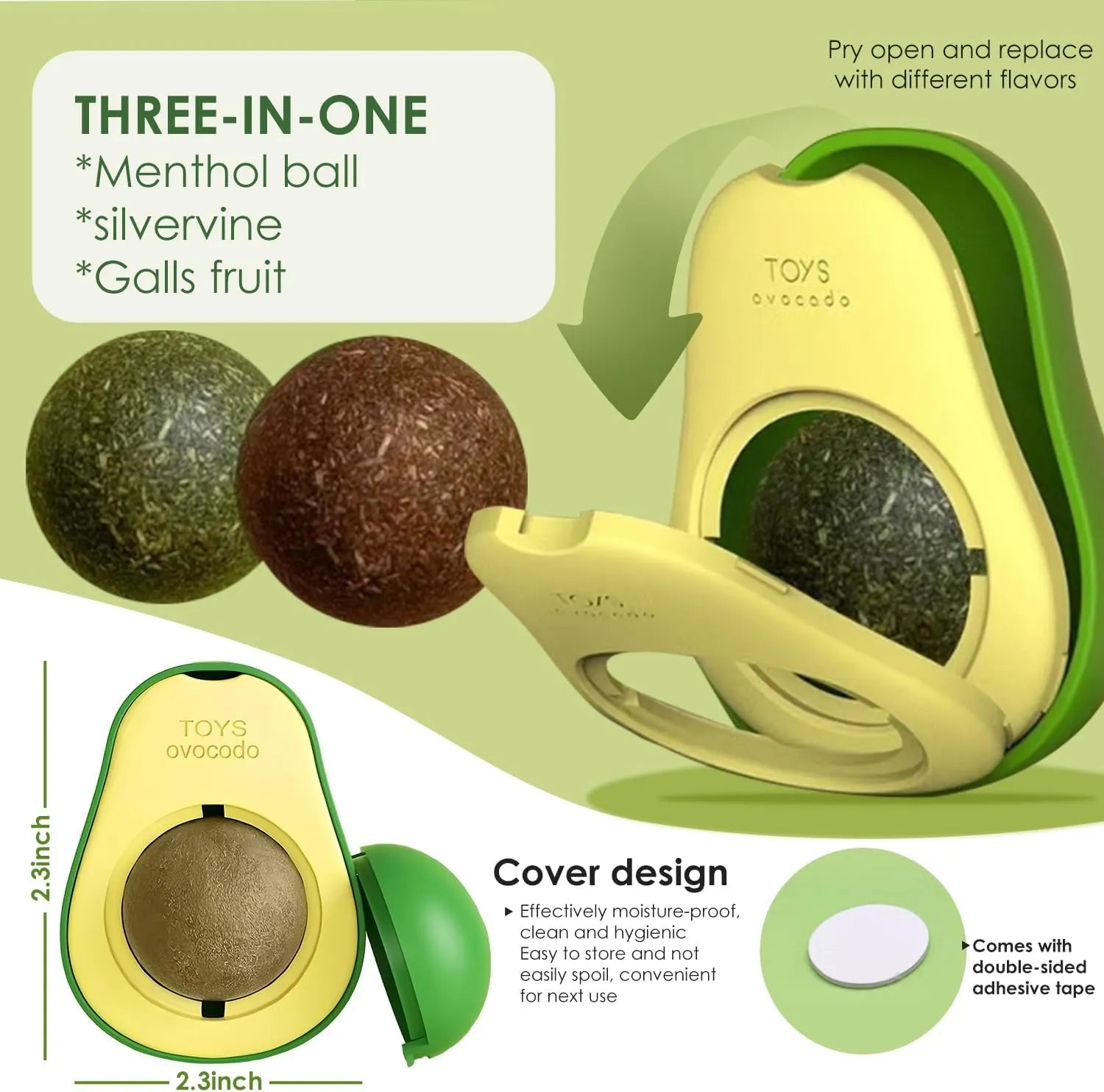 Wall-Mounted Catnip Ball Toys