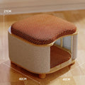 Two-Level Cat Nest Stool with Scratching Posts