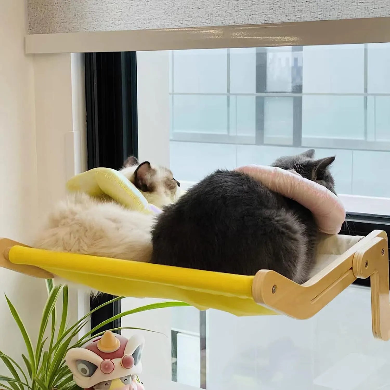 Adjustable Window Sill Cat Perch with Soft Cover – 9 Styles
