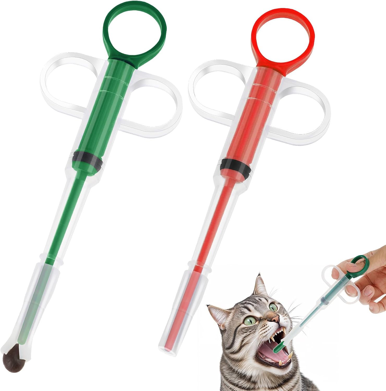 Pet Pill Dispenser Syringe for Cats, Dogs & Small Animals