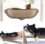 Khaki Car Window Perch Hammock for Pets
