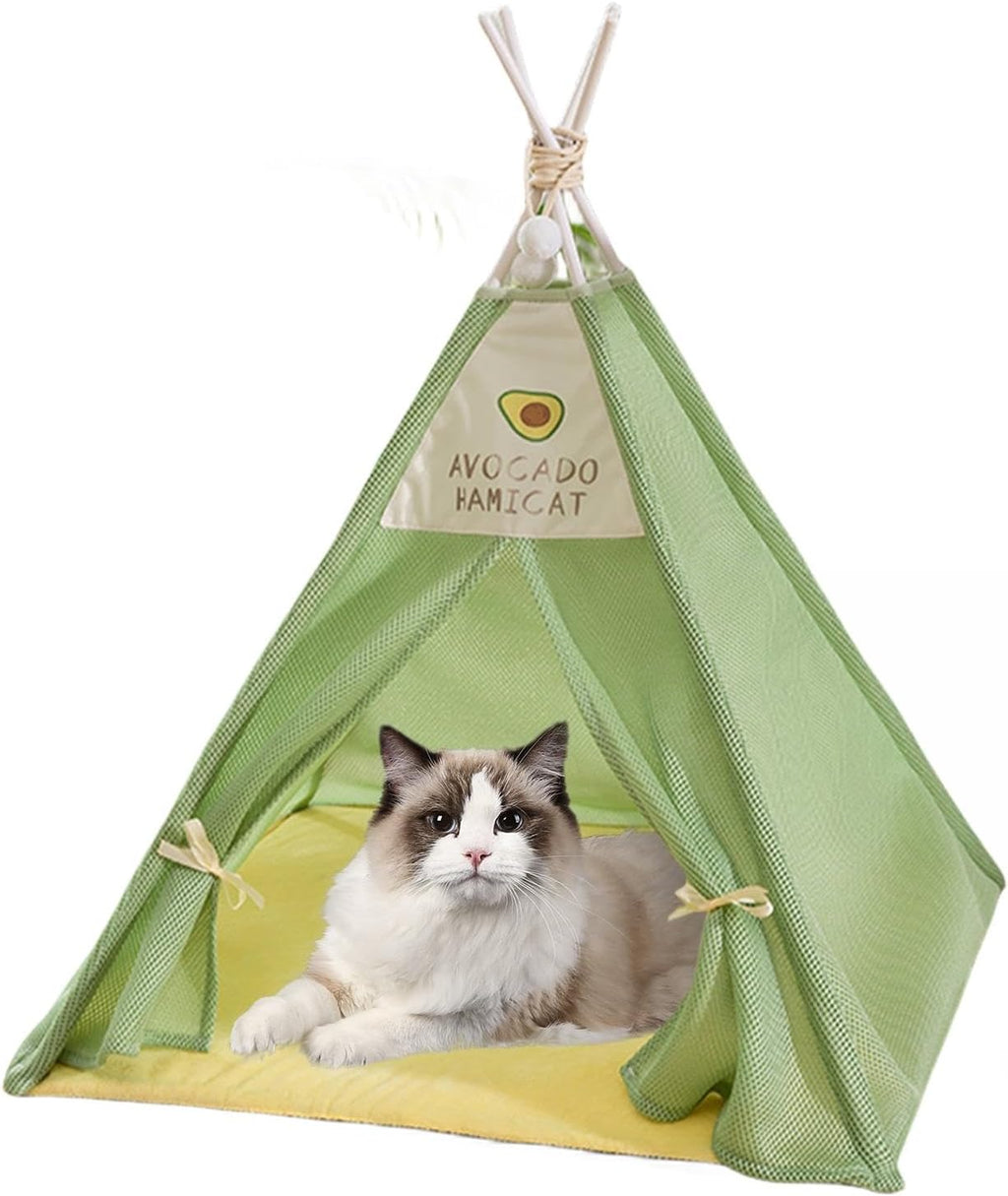 Portable Tent-Style Cat House Bed for Pets up to 5kg