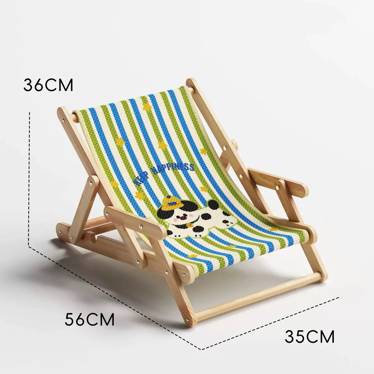 Adjustable Natural Wood Cat Scratcher Chair with Sisal