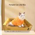 Disposable Cardboard Travel Cat Litter Box