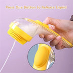 Long-Handle Pet Bath Brush with Shampoo Reservoir – 4 Colors
