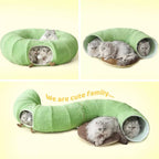 Donut Cat Tunnel Bed for Indoor Cats – 3 Colors