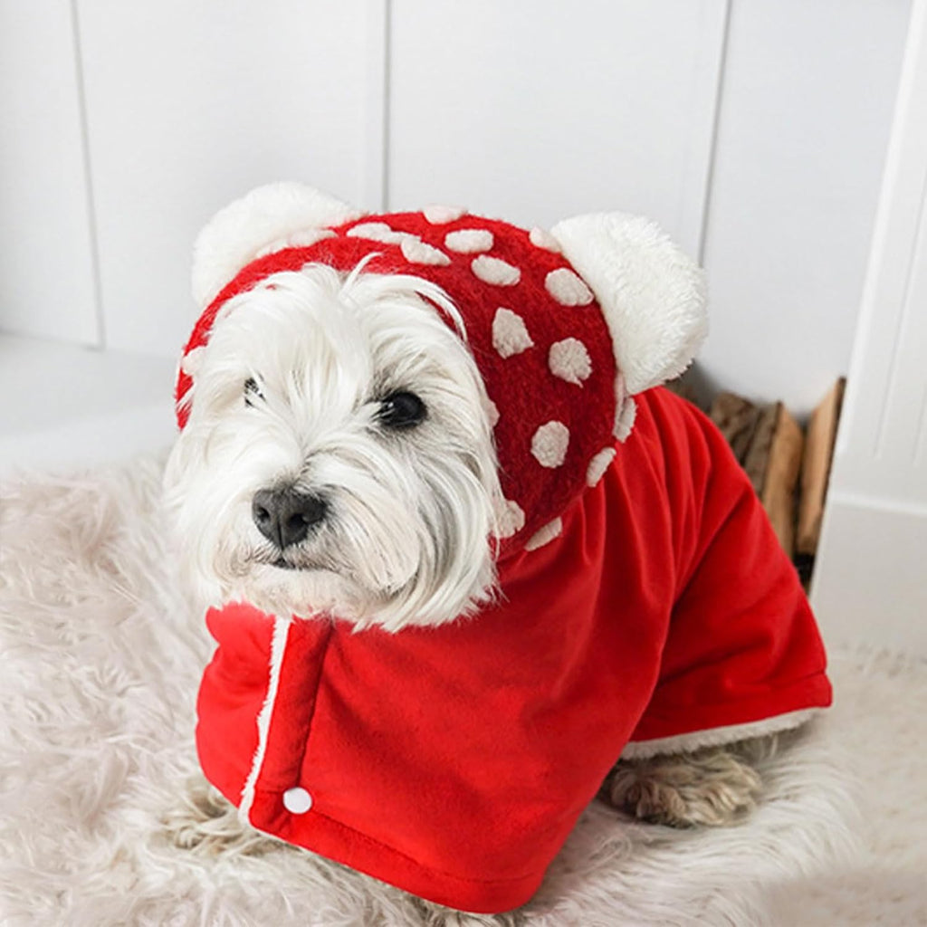 Sherpa Pet Cape Blanket with Hood – 5 Colors, 3 Sizes