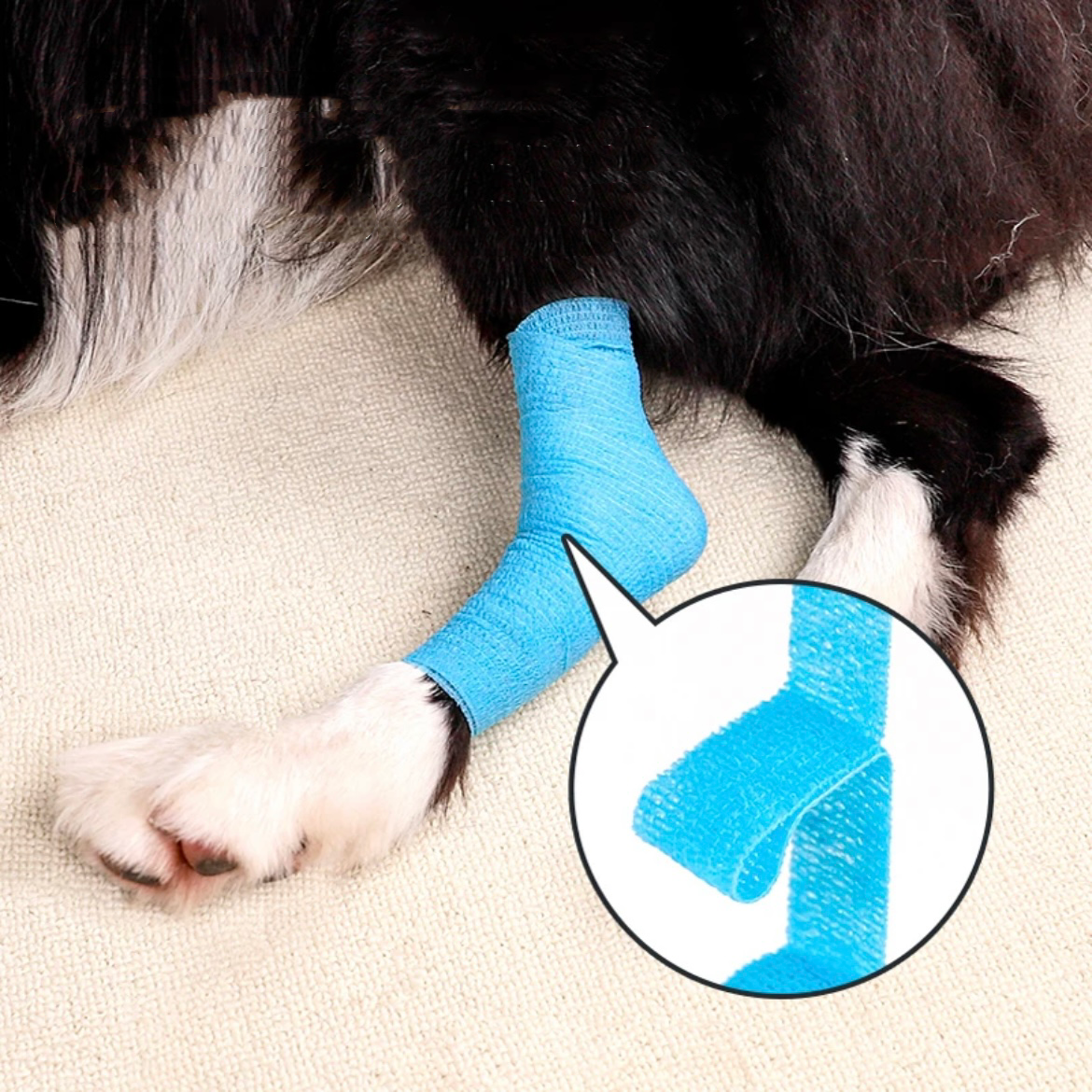 3-Roll Elastic Pet Bandage Wrap Tape