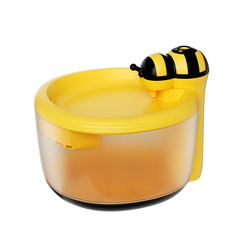 Bee-Shaped Pet Water Fountain with Filter Options