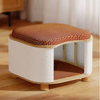 Two-Level Cat Nest Stool with Scratching Posts