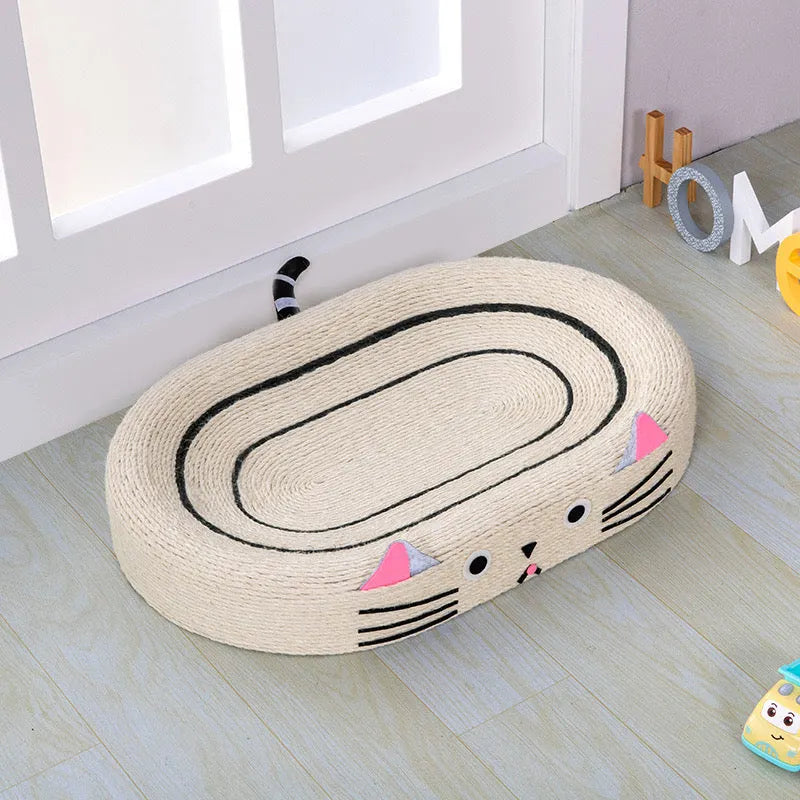 Large Oval Woven Cat Scratcher Bed – 21 Styles
