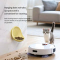 Wall-Mounted Cat Bowl with Textured Licking Panel