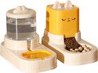 Large-Capacity Cat Food & Water Dispenser Set