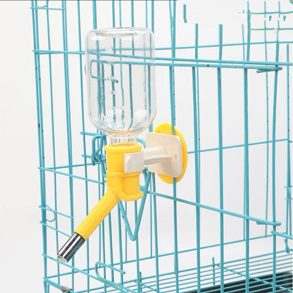 Cage-Mounted No-Drip Pet Water Bottle – 250 or 500 ml