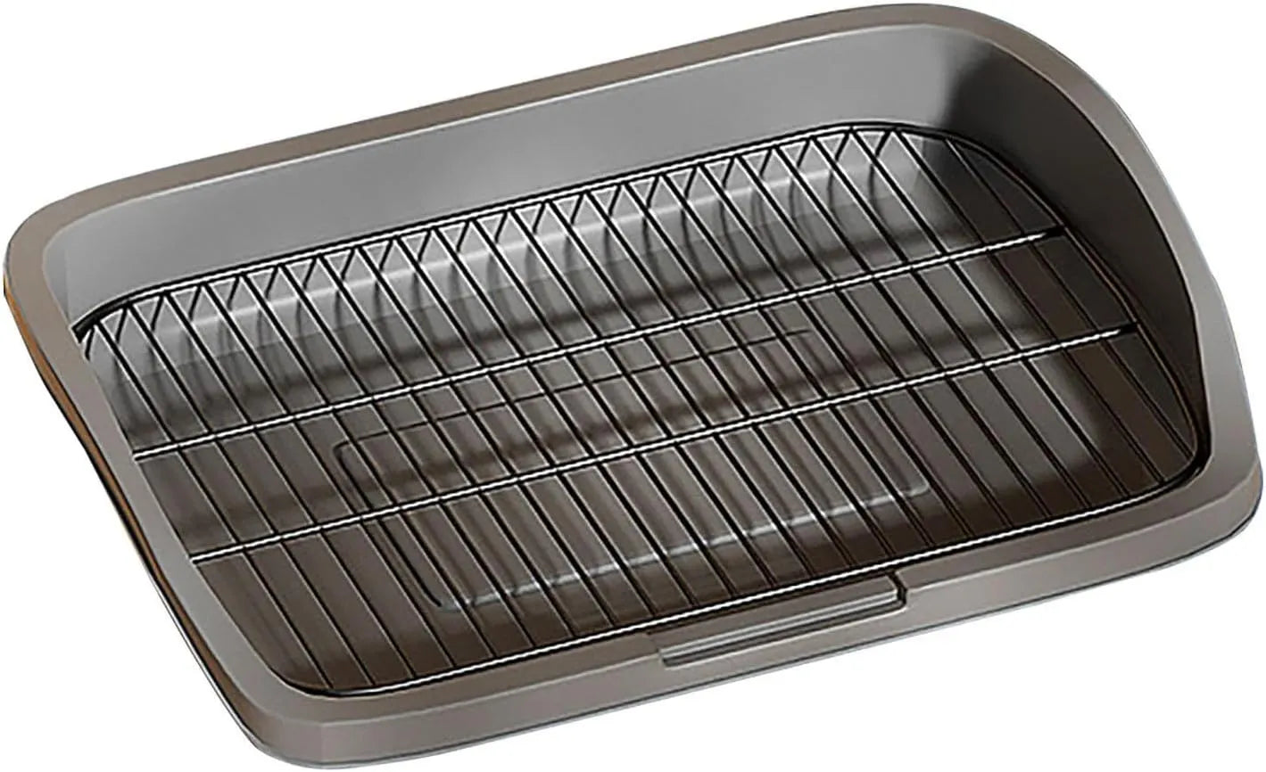 Raised-Grid Dog Potty Tray – 2 Colors, 2 Sizes