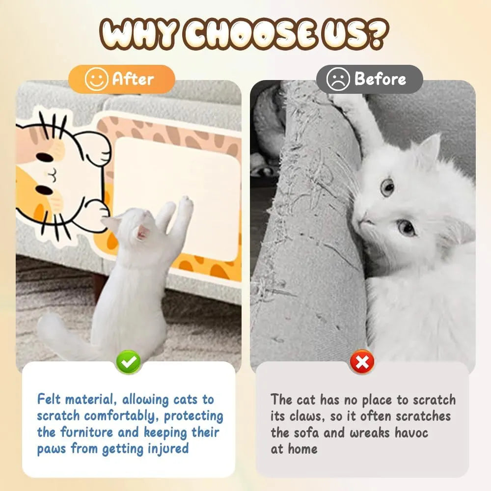 Self-Adhesive Wall-Mounted Cat Scratching Pad