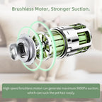 Handheld Pet Grooming Vacuum Brush – Single or 2-Piece Set
