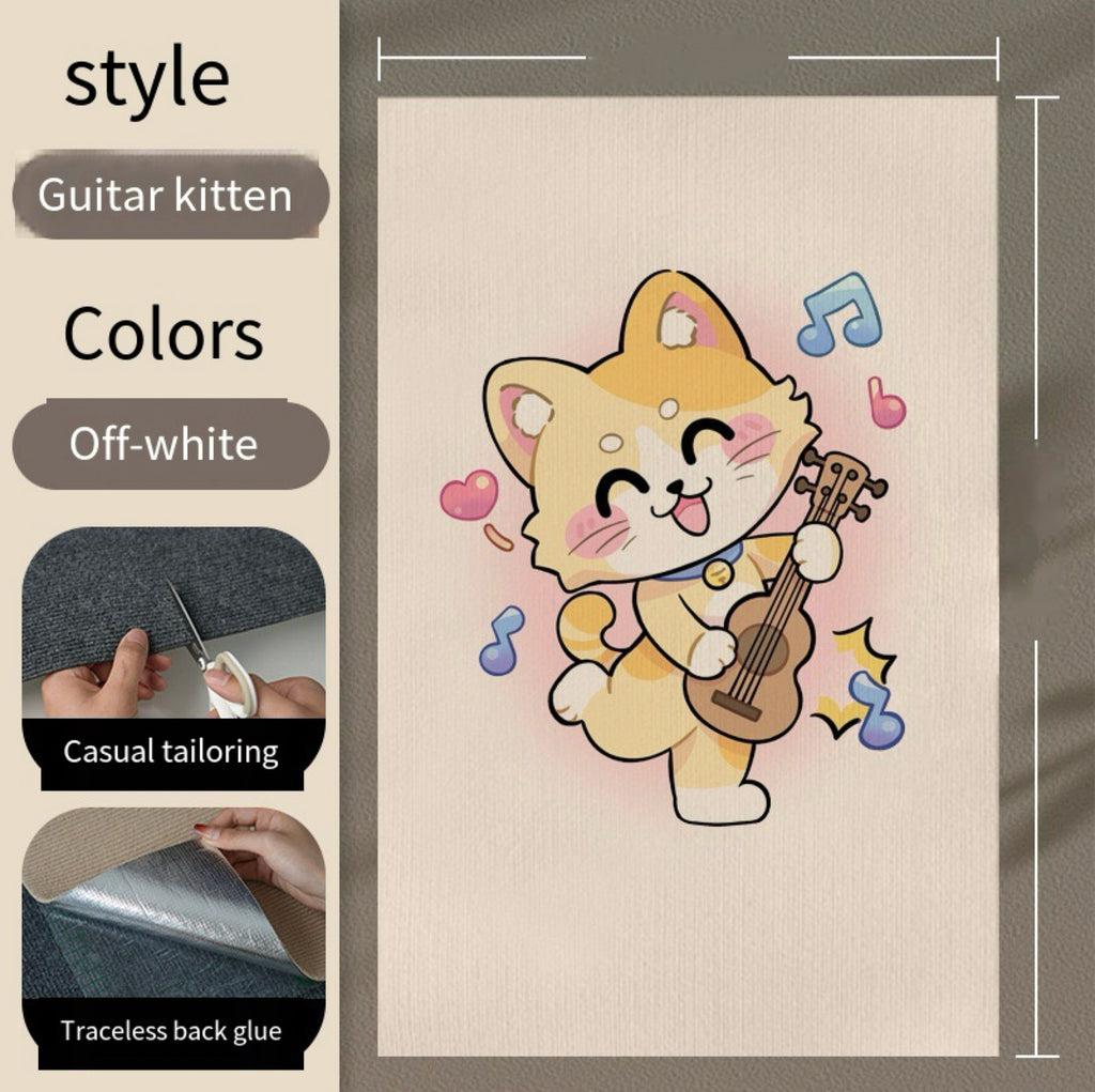 Decorative Wall-Mounted Cat Scratching Panel – 8 Designs