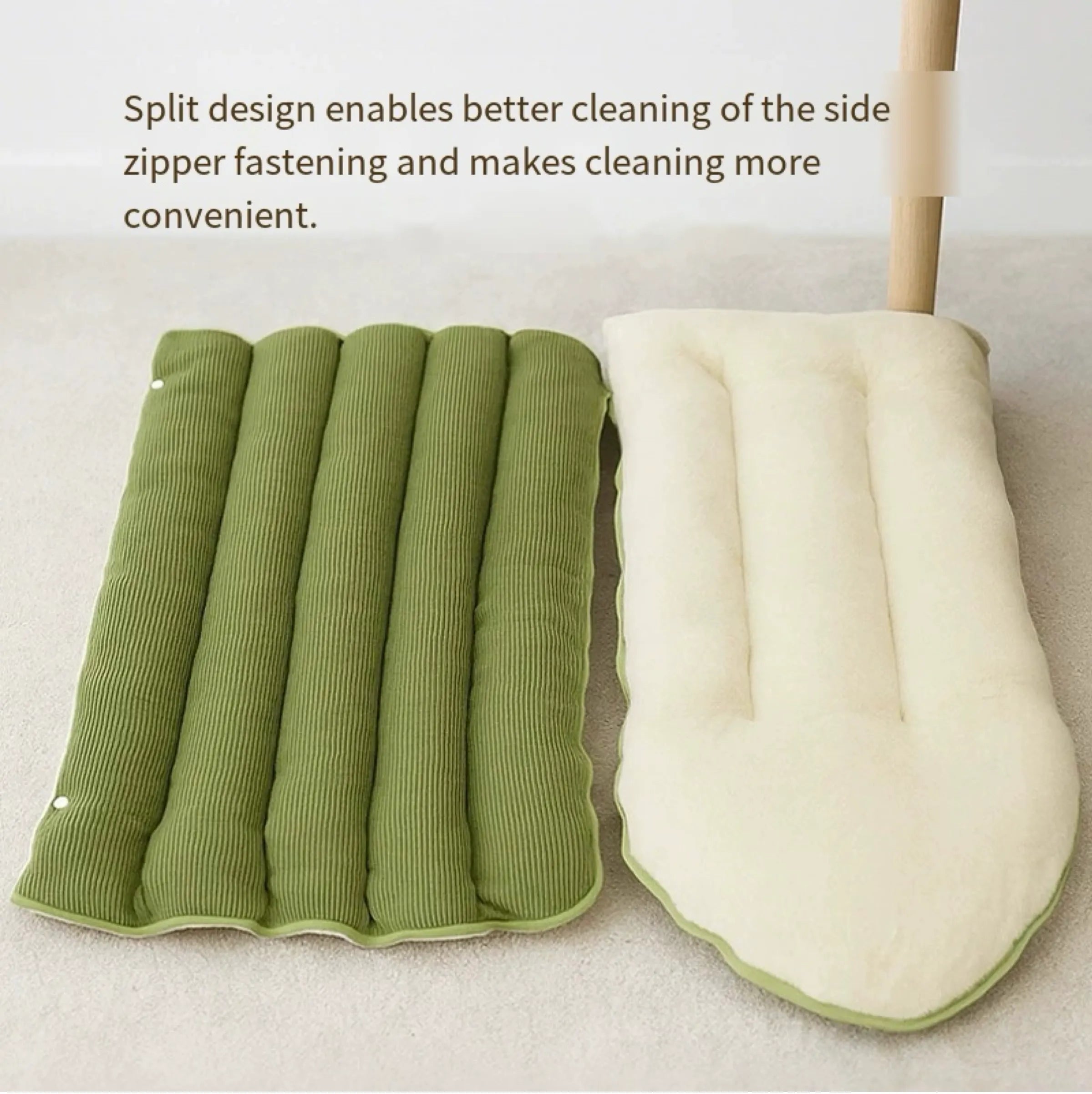 Corduroy Cat Cave Bed with Removable Cover – 3 Sizes