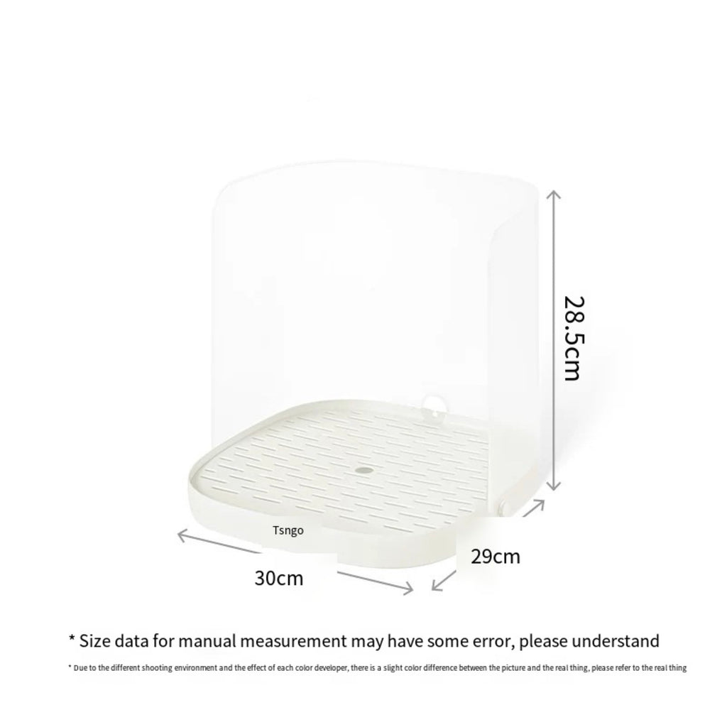 Splash-Guard Pet Feeding Station with Raised Bowl – 3 Colors