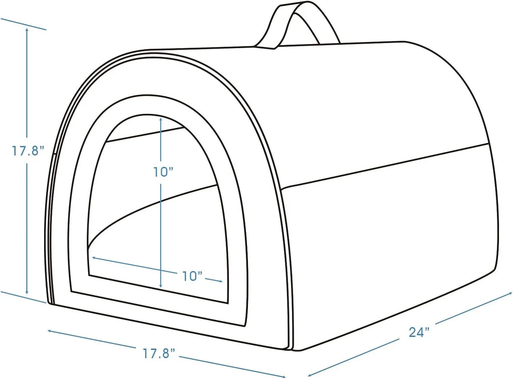 2-in-1 Foldable Pet Cave Bed – 3 Styles, 5 Sizes