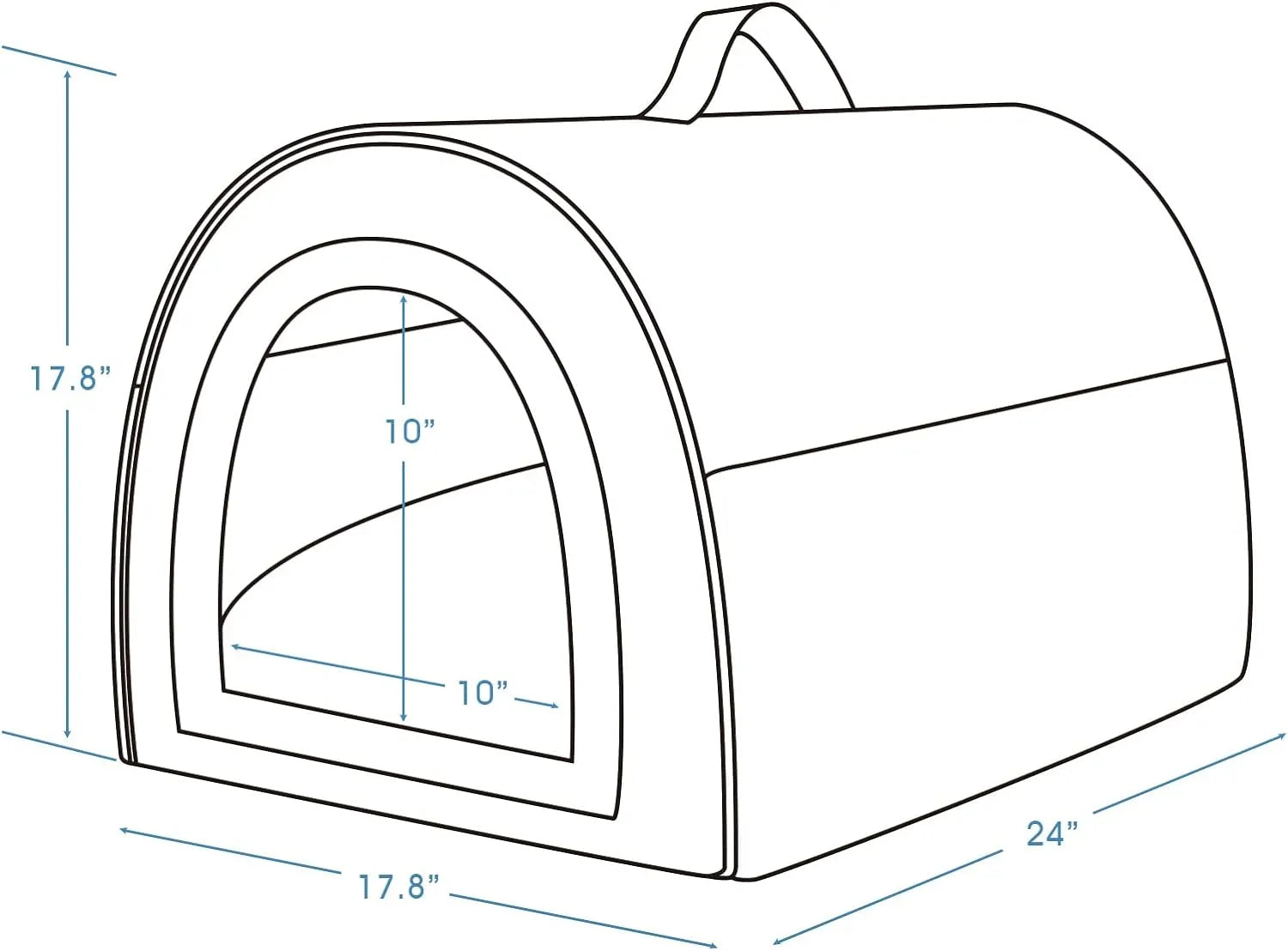 2-in-1 Foldable Pet Cave Bed – 3 Styles, 5 Sizes