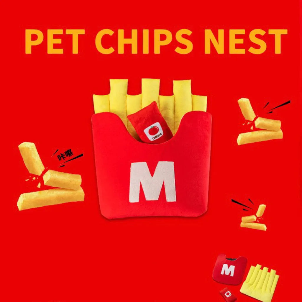 French Fries Cat Cave Bed – M or L